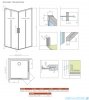 Radaway Idea Kdd Brushed Nickel kabina 70x70cm szczotkowany nikiel 387065-91-01L/387065-91-01R